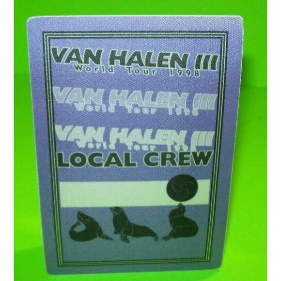 Van Halen III Concert World Tour Backstage Pass Original 1998 Hard Rock Eddie - Picture 2 of 2